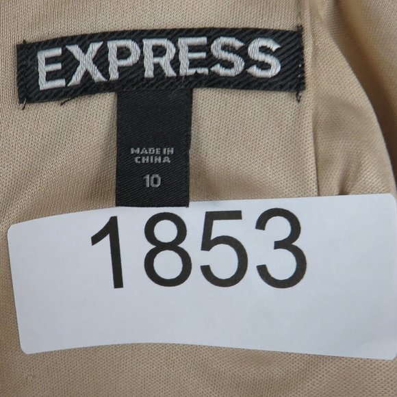 Express* Women's Fully Lined Backside Zipper‎ Full A-Line Short Skirt~ Size 10 - Picture 3 of 7